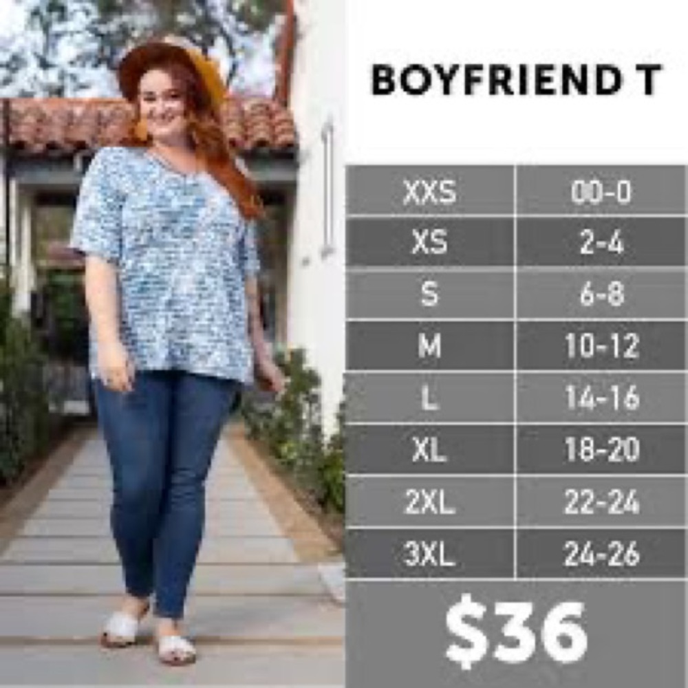 Lularoe Boyfriend T - Picture 3 of 3